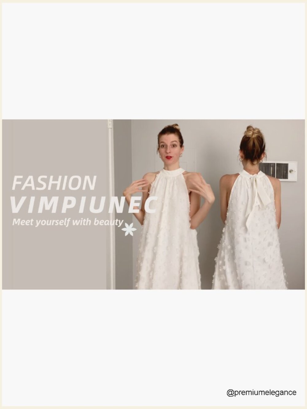 Mini A-Line Halter Cocktail Dress Flowy Swing Chiffon Homecoming - Picture 7 of 7